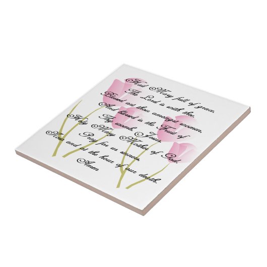 Hail Mary Prayer Fliese (Seite)