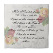 Hail Mary Prayer Fliese (Vorderseite)