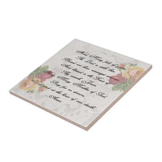 Hail Mary Prayer Fliese (Seite)