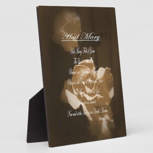 Hail Mary Prayer Fotoplatte (Seite)