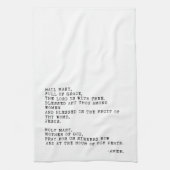 Hail Mary Prayer Geschirrtuch (Vertikal)