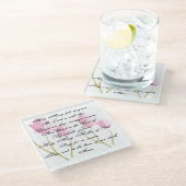 Hail Mary Prayer Glasuntersetzer (Schrägansicht)