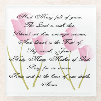 Hail Mary Prayer Glasuntersetzer