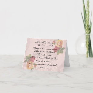 Hail Mary Prayer Karte