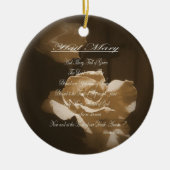 Hail Mary Prayer Keramik Ornament (Vorne)