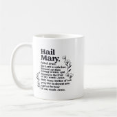 Hail Mary Prayer Marian Floral Christian Blessed M Kaffeetasse (Links)