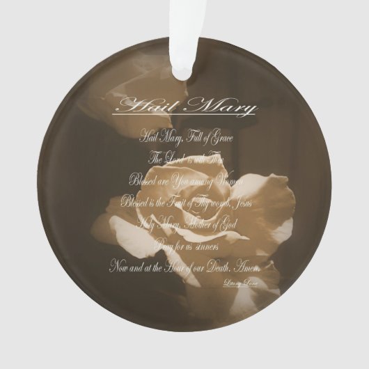 Hail Mary Prayer Ornament (Vorderseite)