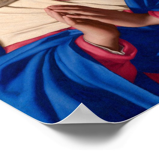 Hail Mary Prayer Poster (Ecke)