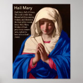 Hail Mary Prayer Poster (Vorne)