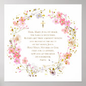 Hail Mary prayer Poster (Vorne)