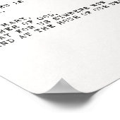 Hail Mary Prayer Poster (Ecke)