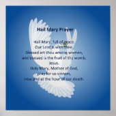 Hail Mary Prayer Poster (Vorne)