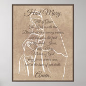 Hail Mary Prayer Poster (Vorne)
