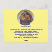 Hail Mary Prayer Postkarte (Vorderseite)