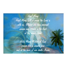 HAIL MARY PRAYER SCHÖN POSTER