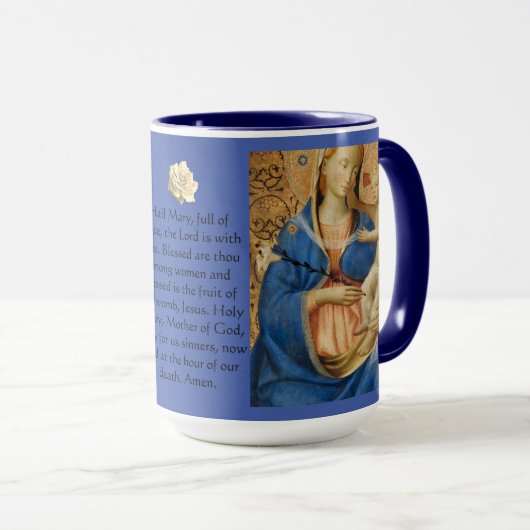 Hail Mary Prayer Tasse (VorderseiteRechts)
