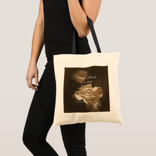 Hail Mary Prayer Tragetasche (Vorderseite (Produkt))