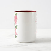 Hail Mary Rose Gebet-Tasse Zweifarbige Tasse (Mittel)