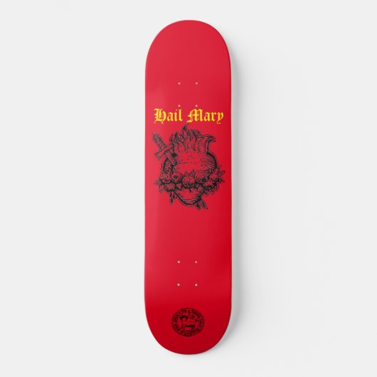 Hail Mary Skateboard, 8 1/8" Deck Skateboard (Vorderseite)