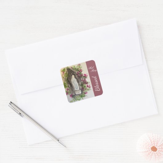 Hail Mary Square Sticker (Umschlag)