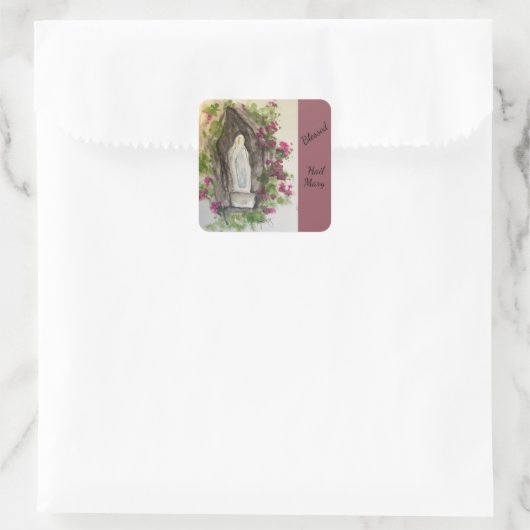 Hail Mary Square Sticker (Tasche)