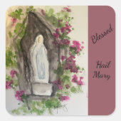 Hail Mary Square Sticker (Vorderseite)