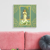 Hail Mary Star der Sea Ave Maris Rosary Leinwanddruck (Insitu (Wohnzimmer))