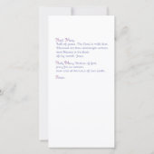 Hail Mary, voll von Grace Prayer Card (Rückseite)