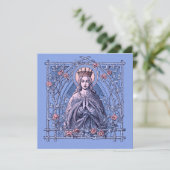 Hail Mary, voll von Grace Prayer Card Einladung (Stehend Vorderseite)