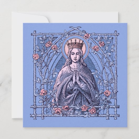 Hail Mary, voll von Grace Prayer Card Einladung (Vorderseite)