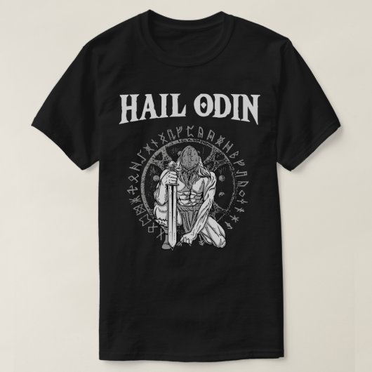 Hail Odin Viking Valhalla 2 T-Shirt (Design vorne)