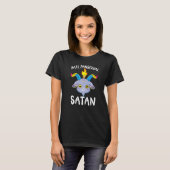 Hail Pansexual Satan Baphomet Goat Head LGBT Pan P T-Shirt (Vorne ganz)