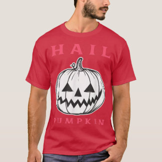 Hail Pumpkin Halloween Vintag Horror Jack O' Lant T-Shirt