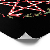 Hail Santa Christmas Krampus Kleidung Poster (Ecke)