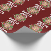 Hail Santa Funny Christmas Geschenkpapier (Ecke)