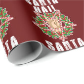 Hail Santa Funny Christmas Geschenkpapier (Rolleneckpunkt)