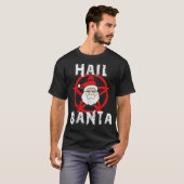 Hail Santa Funny Satanic Weihnachtsgeschenk T-Shirt (Vorne ganz)