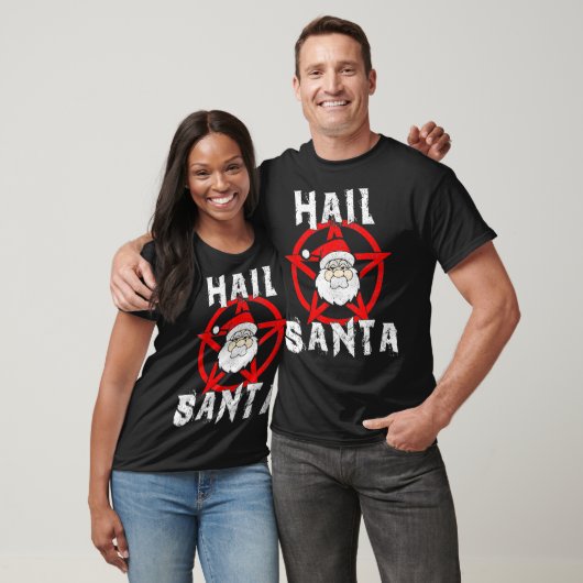 Hail Santa Funny Satanic Weihnachtsgeschenk T-Shirt (Unisex)