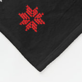 Hail Santa hässlicher Weihnachtspullover meditiere Fleecedecke (Ecke)