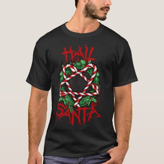 HAIL SANTA Klassischer T - Shirt (Vorderseite)