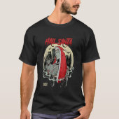 Hail Santa Retro Horror Ugly Christmas T-Shirt (Vorderseite)
