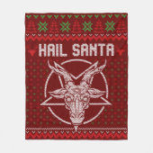 Hail Santa Ugly Festive Graphic Fleecedecke (Vorderseite)