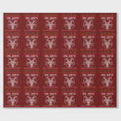 Hail Santa Ugly Festive Graphic Geschenkpapier (Flach)