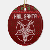 Hail Santa Ugly Festive Graphic Keramik Ornament (Links)