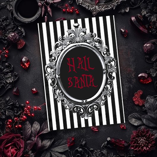 Hail Santa Weihnachtskarte Dankeskarte