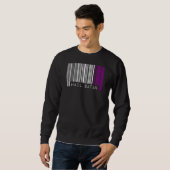 Hail Satan Asexual Pride Flag Barcode Satanist Equ Sweatshirt (Vorne ganz)