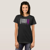 Hail Satan Asexual Pride Flag Barcode Satanist Equ T-Shirt (Vorne ganz)