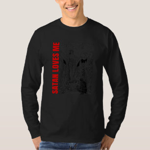Hail Satan Atheist Satan liebt mich Okkult Satanis T-Shirt
