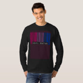 Hail Satan Bisexual Pride Flag Barcode Satanist Eq T-Shirt (Vorne ganz)