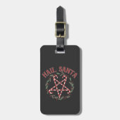 Hail Satan Christmas Krampus Xmas Devil Candy Gepäckanhänger (Vorderseite vertikal)